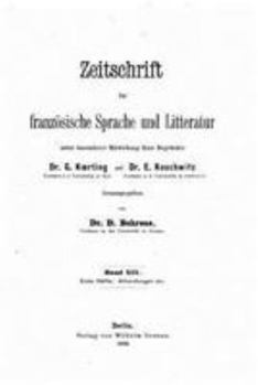 Paperback Zeitschrift Für Französische Sprache Und Literatur [German] Book