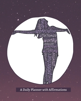 Paperback A Daily Planner with Affirmations: Purple Sky Book