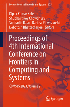 Paperback Proceedings of 4th International Conference on Frontiers in Computing and Systems: Comsys 2023, Volume 2 Book