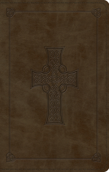 Imitation Leather Large Print Value Thinline Bible-ESV-Cross Design [Large Print] Book