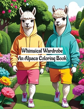 Paperback Whimsical Wardrobe: An Alpaca Coloring Book