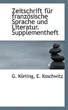 Zeitschrift F?r Franz?sische Sprache und Literatur Supplementheft