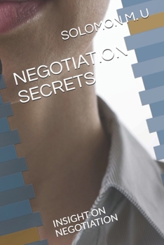 Paperback Negotiation Secrets: Insight on Negotiation Book