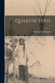 Paperback Quileute Texts; 12 Book