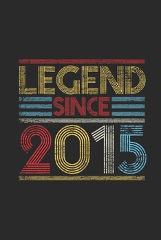 Legend Since 2015: Blank Lined Notebook (6" x 9" - 120 pages) ~ Birthday Themed Notebook for Daily Journal, Diary, and Gift
