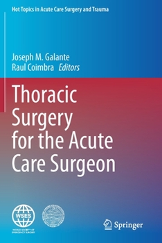 Paperback Thoracic Surgery for the Acute Care Surgeon Book