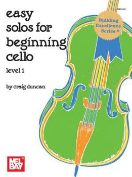 Paperback Easy Solos for Beginning Cello, Level 1 Book