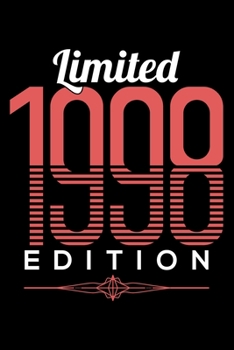 LIMITED 1998 EDITION: Dot Grid Journal, Diary, Notebook, 6x9 inches with 120 Pages.