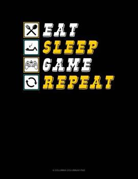 Paperback Eat Sleep Game Repeat: 6 Columns Columnar Pad Book