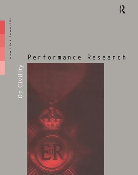 Paperback Performance Research 9:4 Dec 2 Book