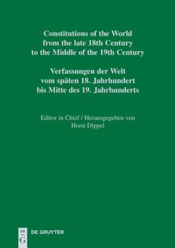 Hardcover Modena and Reggio – Verona / Malta (Constitutions of the World from the Late 18th Century to the Middle of the 19th Century, 2) (Italian Edition) [Italian] Book