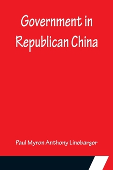 Paperback Government in Republican China Book