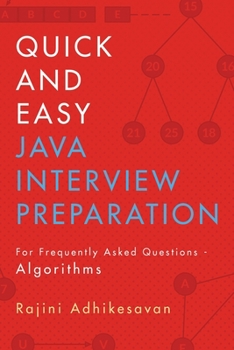 Paperback Quick and Easy Java Interview Preparation: For Frequently Asked Questions - Algorithms Book