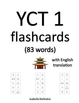 Paperback YCT 1 flashcards (83 words) with English translation Book