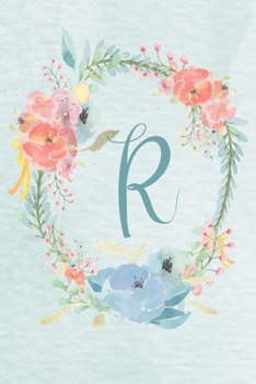 Planner Undated 6"x9" - Blue Pink Floral Design - Initial R: Non-dated Weekly and Monthly Day Planner, Calendar, Organizer for Women, Teens – Letter R ... Design 6”x9” Undated Planner Alphabet Series)