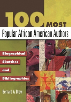 Hardcover 100 Most Popular African American Authors: Biographical Sketches and Bibliographies Book