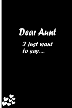 Dear Aunt: Feelings Journal - Grief Journal / A Journal of Loss and Remembrance / Grief Recovery Handbook / Books About Loss / Bereavement Journal / Grieving the Loss of Aunt