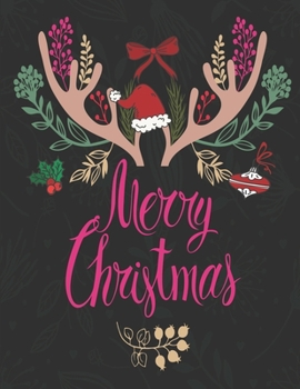 Merry Christmas: Christian Happy Christmas Xmas Organizer Journal Planner, Gift List, Calendar, Budget Party Planner, Bucket List,  ... Recipe, ... Record Guide-120 pages large(8.5x11)