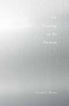 Hardcover On Ceasing to Be Human Book