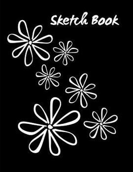 Paperback Sketch Book: Floral; 8.5"x11"; 100 sheets/200 pages Book