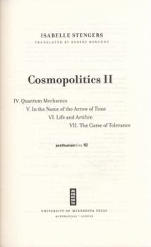 Hardcover Cosmopolitics II Book