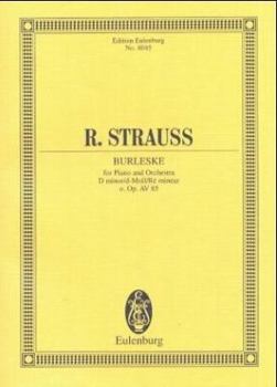 Paperback Burleske in D Minor, Op. Av85: For Piano and Orchestra Book