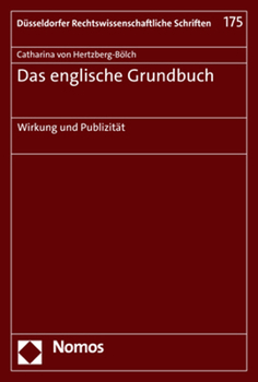 Paperback Das Englische Grundbuch: Wirkung Und Publizitat [German] Book