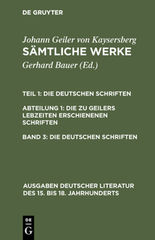 Hardcover Sämtliche Werke, Band 3, Die deutschen Schriften [German] Book