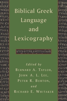 Paperback Biblical Greek Language and Lexicography Book