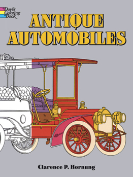Paperback Antique Automobiles Coloring Book