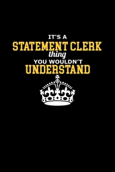 Paperback It's a statement clerk thing. You wouldn't understand: Food Journal - Track your Meals - Eat clean and fit - Breakfast Lunch Diner Snacks - Time Items Book