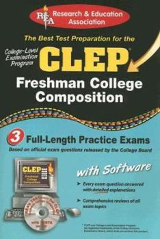 Paperback CLEP Freshman College Composition: The Best Test Prep for the CLEP [With CDROM] Book