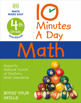 Paperback 10 Minutes a Day Math, 4th Grade Book