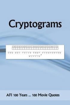 Paperback Cryptograms: AFI 100 Years ... 100 Movie Quotes Book