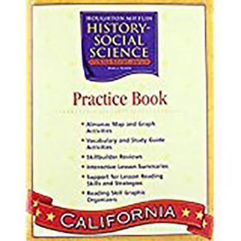 Paperback Houghton Mifflin Social Studies: Practice Book Consmbl L5 Book