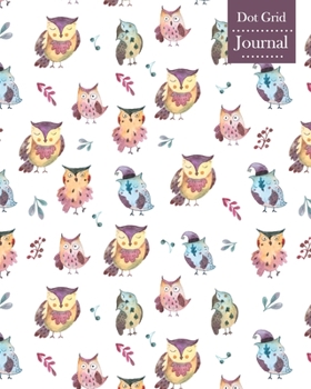 Paperback Dot Grid Journal: Notebook Planner with Cute Owl Themed Cover Design Book