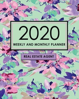 Paperback Real Estate Planner/2020 Weekly and Monthly Planner/Realtor Planner 2020 Book