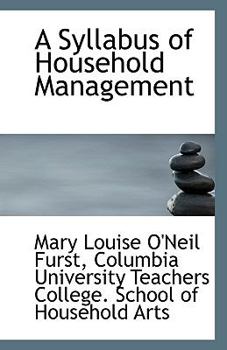 Paperback A Syllabus of Household Management Book