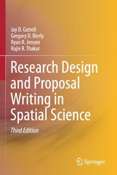 Paperback Research Design and Proposal Writing in Spatial Science Book