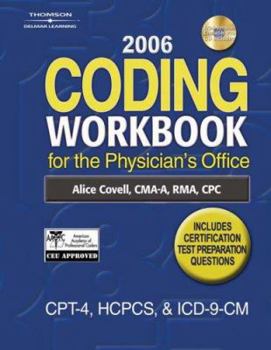 Paperback Coding Workbook for the Physician's Office [With CD-ROM] Book