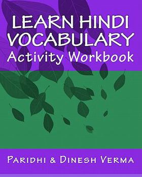 Paperback Learn Hindi Vocabulary Activity Workbook Book