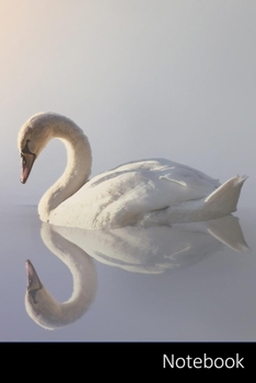 Notebook: Swan Themed Notebook / Journal / Diary / Composition book / Daily Planner / Sketchbook - 6 x 9 inches (15,24 x 22,86 cm), 150 pages, glossy finish.