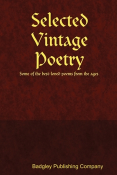 Paperback Selected Vintage Poetry Book