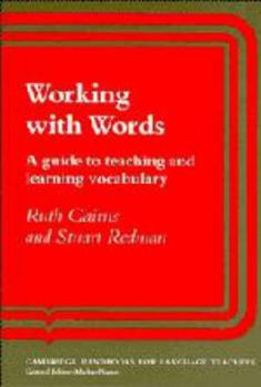 Hardcover Working with Words: A Guide to Teaching and Learning Vocabulary Book