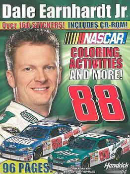 Paperback Dale Earnhardt, Jr.: coloring, activities and more! [With CDROM and Over 160] Book