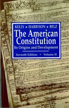 Paperback The American Constitution, Its Origins and Development Book