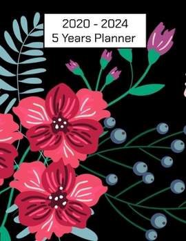Paperback 2020 - 2024 5 Years Planner: Five Year Planer Appointment Calendar, Business Planners, Agenda Schedule Organizer Logbook and Journal 8.5 x 11 inch Book