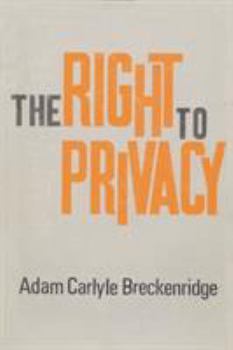 Paperback The Right to Privacy Book