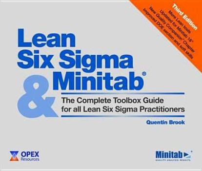 Spiral-bound Lean Six SIGMA and Minitab: A Complete Toolbox Guide for All Six SIGMA Practitioners Book