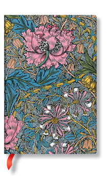 Misc. Morris Pink Honeysuckle Mini Lined Hardcover Journal, 176pg, 85gsm by Paperblanks (William Morris) Book